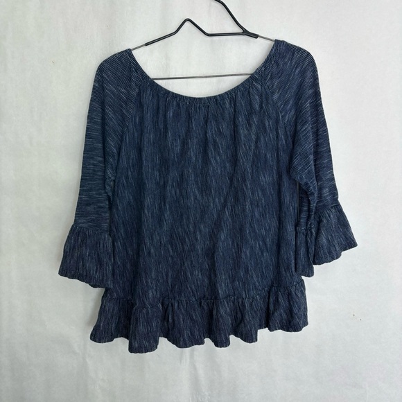 5/$25 Sanctuary blouse blue medium - Picture 2 of 3